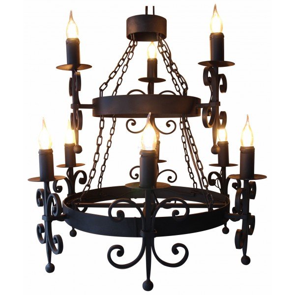 Iron Chandelier Alejandra